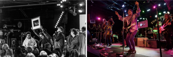 L: Jenique Jones & Sharon Damelio (WhyHunger) - Photo Credit: Andrew Wolff 
R: Stevie Van Zandt - Photo Credit: Danny Clinch